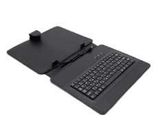 AIREN AiTab Leather Case 4 kožené pouzdro pro 10" tablet černá / s klávesnicí USB / CZ / SK