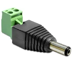 DeLock adaptér DC 2.1 x 5.5 mm samec na svorkovnici / 2 piny 