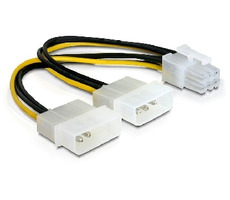 Delock napájecí kabel pro PCI Express kartu / 15cm