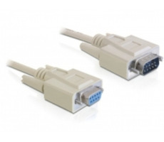 DeLock kabel RS-232 sériový Sub-D9 samec - Sub-D9 samice / 2 m