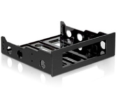 DeLock vestavný rámeček pro 3.5" zařízení do 5.25" pozice / černý