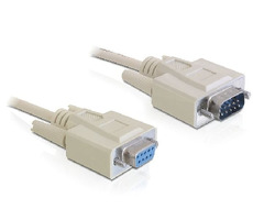 DeLock kabel RS-232 sériový Sub-D9 samec - Sub-D9 samice / 5 m