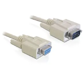 DeLock kabel RS-232 sériový Sub-D9 samec - Sub-D9 samice / 5 m