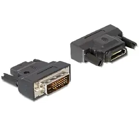 DeLock adaptér DVI 24+1 samec > HDMI samice s LED 