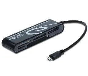 Delock čtečka paměťových karet / micro USB / OTG / 6 slotů