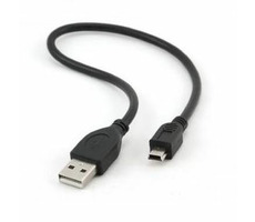 Gembird Kabel USB 2.0 A-Mini B / 5pin / 30cm / k externím HDD (ADATA, WD, ...)