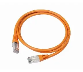 Gembird UTP CAT5E 0.25m oranžová / patch kabel / s ochranou