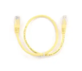 Gembird UTP CAT5E 0.25m žlutá / patch kabel / s ochranou