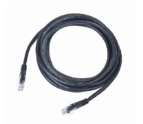 Gembird UTP CAT5E 0.5 m černá / patch kabel / s ochranou