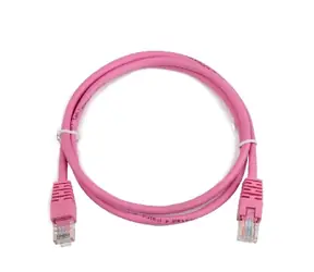Gembird UTP CAT5E 2 m růžová / patch kabel / s ochranou