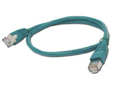 Gembird FTP CAT5E 2m zelená / patch kabel / stíněný s ochranou a opletením