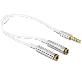 Delock adaptér stereo jack 3,5 mm samec > 2 x stereo jack 3,5 mm samice, 25cm