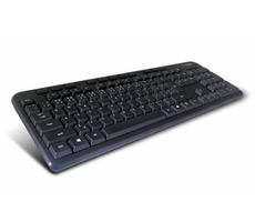 C-TECH KB-102M multimediální slim / CZ/SK / USB / černá