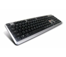 C-TECH KB-102 slim klávesnice / CZ/SK / USB / stříbrná