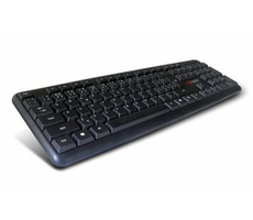 C-TECH KB-102-BL Slim klávesnice  / CZ/SK / PS/2 / černá