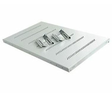 Triton Polička s perforací 1U/550mm (RAB-UP-550-H4) černá / max.nosnost 150kg