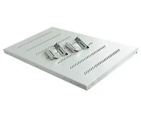Triton Polička s perforací 1U/550mm (RAB-UP-550-H4) černá / max.nosnost 150kg
