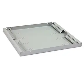 Triton Polička s perforací 1U/950mm / černá / nosnost 80kg