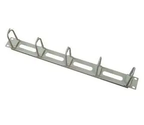 Triton 19" vyvazovací panel 1U / 5x háček velký zacvak. pro čtvrerc. otvor 9x9 / oválné otvory