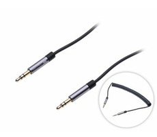 CONNECT IT Wirez 3.5mm jack kabel (M) - (M) 1.8m černá / kroucený 