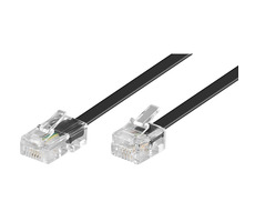 KABEL telefonní RJ45 - RJ11 / 3m / černý