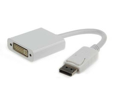 Gembird adaptér displayport samec - DVI (24+5) samice / bílý