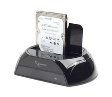 Gembird dokovací stanice pro HDD SATA 2.5” + 3.5” / USB3.0 / černá