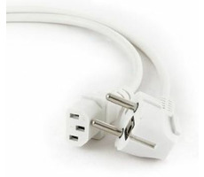 Gembird kabel síťový VDE 1.8 m bílá