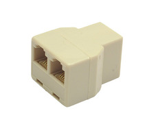 Gembird adaptér / telefon dělič 2/1 RJ-12 3XF