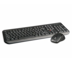 C-TECH WLKMC-01 + myš / bezdrátový combo set s myší / CZ/SK / USB / černá
