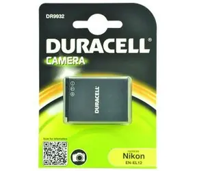 DURACELL Baterie - DR9932 pro Nikon EN-EL12 / černá / 1000 mAh / 3.7V / doprodej