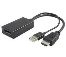 PremiumCord adaptér HDMI na DisplayPort Male/Female / s napájením z USB