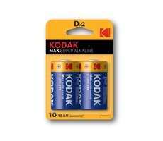 Kodak MAX alkalická baterie D / 2ks / blister