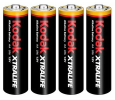 KODAK XTRALIFE alkalická baterie AA / 4ks / blister
