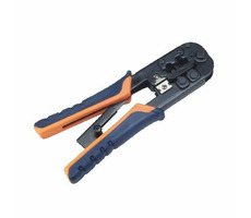 DATACOM Konektorovací kleště PROFI (NJNDTC1003) / 8P+6P OR/BL račna / (RJ45/12/11)