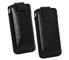 OZBO Cora kožené pouzdro velikost 3XL / pull-out / černý