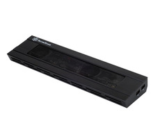 SILVERSTONE SST-NB02B / USB HUB / RJ-45 / audio porty / 5x USB 2.0 / černý