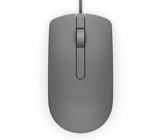 DELL MS116 šedá / Optická myš / 1000dpi / 2 tlačítka + rolovací kolečko / USB / 1.8 m