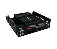 AeroCool Infinity černá / multifukční panel s  2.5" HDD šuplíkem do 5.25" pozice