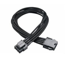 AKASA AK-CBPW08-40BK Flexa P8 / prodloužení napájecího kabelu / 8 pin ATX12V / 40cm 