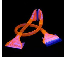 AKASA. AK-ATA90-ORUV / ATA133/100 kulatý kabel / 90cm / Day Glo Orange / UV Reactive