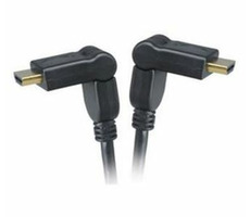 AKASA AK-CBHD11-20BK / HDMI propojovací kabel / pozlacené konektory / otočné hlavice / 2m