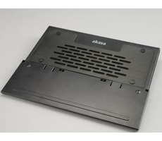AKASA AK-NBC-29B / chladicí podložka  pro 12-15.4" notebook / hliníková / skládací / černá