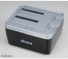 AKASA AK-DK02U3-EU DuoDock / dokovací stanice pro 2x 2.5" nebo 2x 3.5 HDD