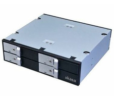 AKASA Lokstor M22 / 4x 2,5" SATA HDD/SSD do 5,25" interní pozice / černý