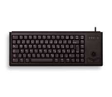 Cherry klávesnice G84-4400 s trackballem / drátová / USB / ultralehká a malá / černá / EU 