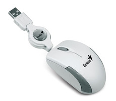 Genius Micro Traveler V2 bílá / drátová / 1200 dpi / USB