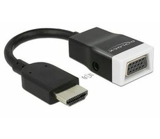 DeLock adaptér HDMI-A samec > VGA samice s Audio 