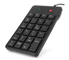 C-TECH KBN-01 numerická klávesnice / 23 kláves / USB / slim / černá