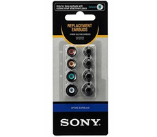 SONY náhradní silikonové koncovky do in-ear sluchátek / 4 různé velikosti / černá